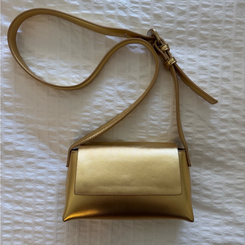 MANGO Gold Purse/Clutch